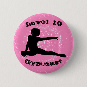 Nivå 10 Gymnast - Girls Gymnastics-knapp Knapp
