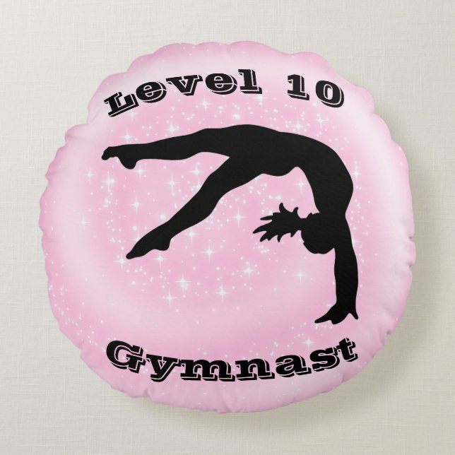 Nivå 10 Gymnast Rund Kudde (Framsidan)