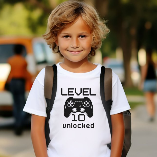 Nivå 10 Olåst 10:e födelsedagsgåva T Shirt (Skapare uppladdad)