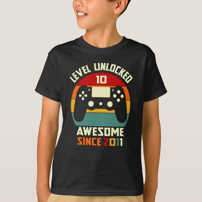 Nivå 10 olåst Fantastisk sedan 2011 T Shirt (Framsida)