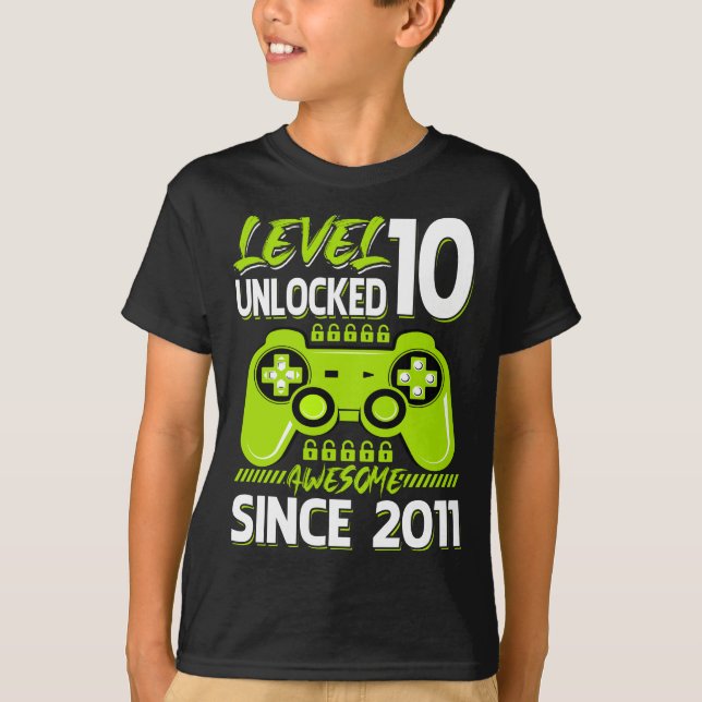 Nivå 10 olåst Fantastisk sedan 2011 T Shirt (Framsida)