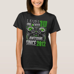 Nivå 10 olåst Fantastisk sedan 2012 tionde födelse T Shirt