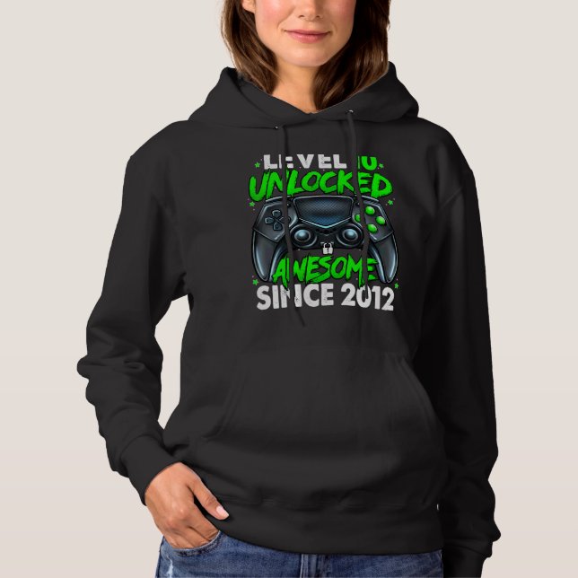 Nivå 10 olåst Fantastisk sedan 2012 tionde födelse T Shirt (Framsida)
