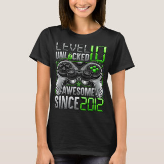 Nivå 10 olåst Fantastisk sedan 2012 tionde födelse T Shirt