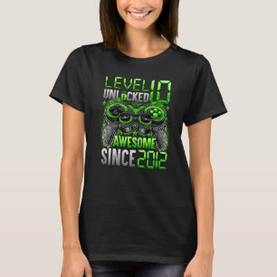 Nivå 10 olåst Fantastisk sedan 2012 tionde födelse T Shirt