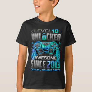 Nivå 10 olåst Fantastisk sedan 2013 tionde födelse T Shirt