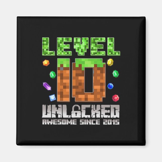 Nivå 10 olåst Fantastisk sedan 2015 10:e pixel Ga Magnet (Framsidan)