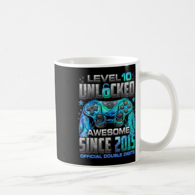 Nivå 10 olåst Fantastisk sedan 2015 tionde födelse Kaffemugg (Höger)