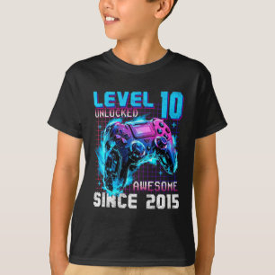 Nivå 10 olåst Fantastisk sedan 2015 tionde födelse T Shirt