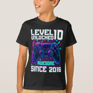 Nivå 10 olåst Fantastisk sedan 2016 tionde födelse T Shirt