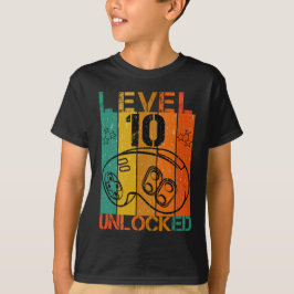 NIVÅ 10 OLÅST - FÄRDIGT BIRTHDAY-SPELNING T SHIRT