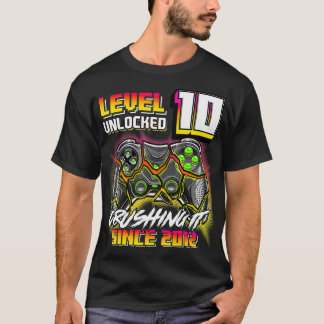 Nivå 10 olåst och krockar 2012-videospel 10:e t shirt