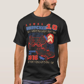 Nivå 10 Upplåst Fantastisk Sedan 2016 10-års T Shirt