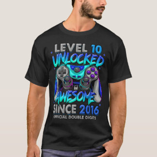 Nivå 10 Upplåst Fantastisk Sedan 2016 10:e T Shirt