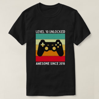 nivå 10 upplåst fantastisk sedan 2016 t shirt