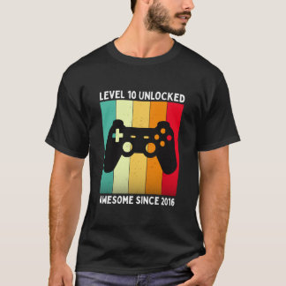 nivå 10 upplåst fantastiskt sedan 2016 t shirt