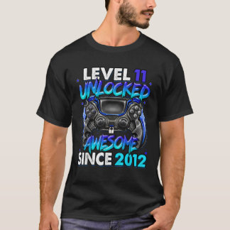 Nivå 11 olåst Fantastisk sedan 2012 elfte födelsed T Shirt