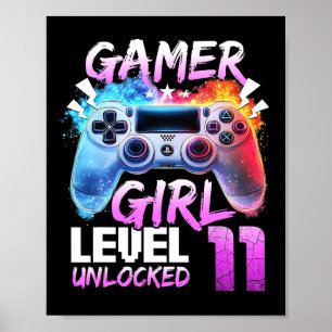 Nivå 11 Upplåst Awesome 2014 Videospel 11-års Poster