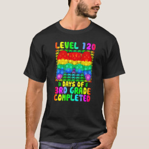 Nivå 120 dagar med 3rd Klass slutfört videospel P T Shirt