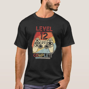 Nivå 12 Fullständig videospelare 12:e födelsedag M T Shirt