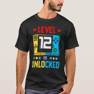Nivå 12 Olåst 12:e-födelsedagsspel Fantastisk Sin T Shirt