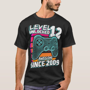 Nivå 12 Olåst Fantastisk 2009 Video Game 12:e Bir T Shirt