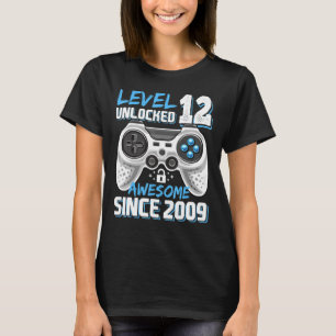 Nivå 12 Olåst Fantastisk 2009 Video Game 12:e Bir T Shirt