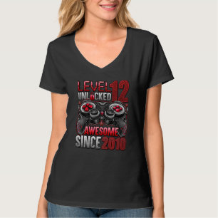 Nivå 12 olåst Fantastisk sedan 2010 12:e-födelseda T Shirt