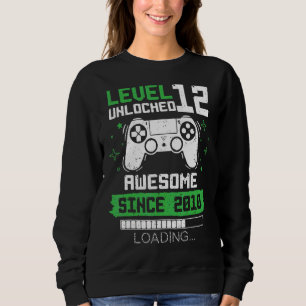 Nivå 12 Olåst Fantastisk sedan 2010 Gamer 12:e Bi T Shirt