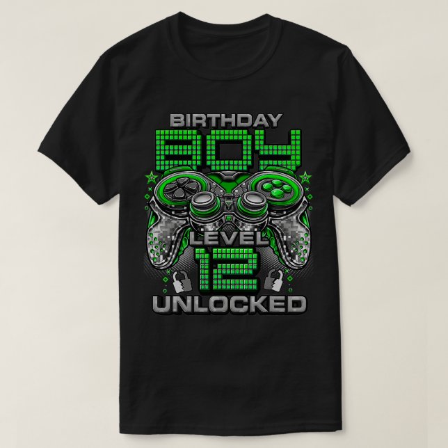 Nivå 12 olåst Fantastisk sedan 2011 12:e-födelseda T Shirt (Design framsida)