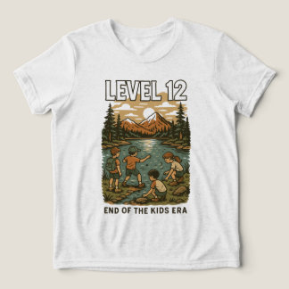 NIVÅ 12 Slut på barneran - födelsedagspresent 12:e T Shirt