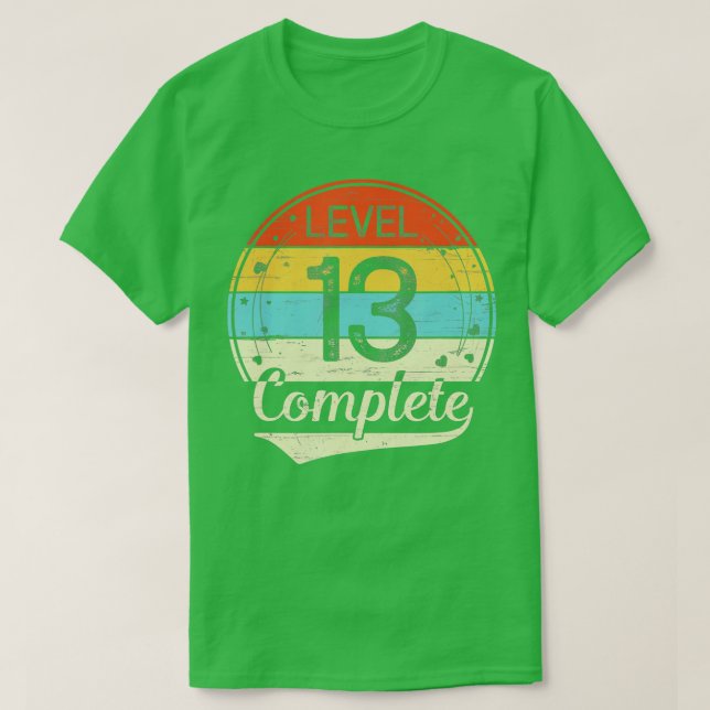 Nivå 13 Fullständig 13-årsjubileum i Bröllop Hi T Shirt (Design framsida)