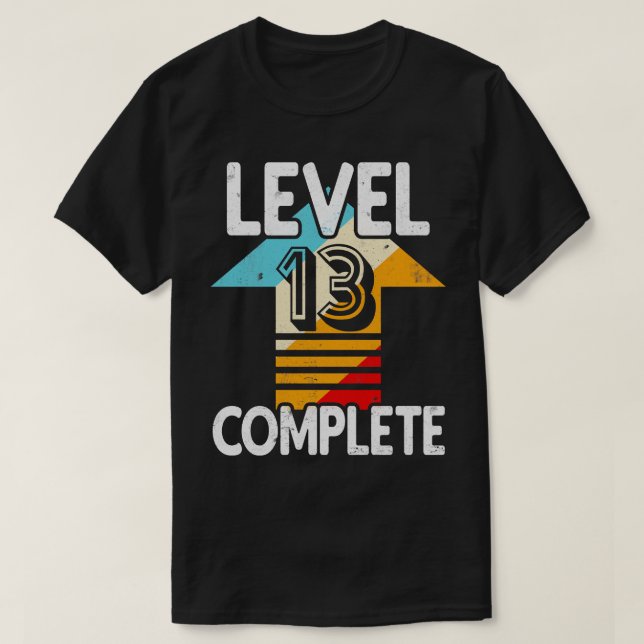 Nivå 13 hela födelsedagen t shirt (Design framsida)