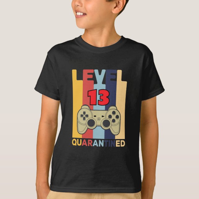 Nivå 13 kvartantIned T Shirt (Framsida)