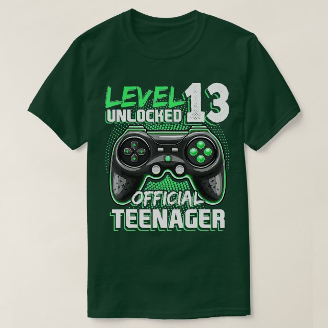 Nivå 13 Olåst 13th Video Birthday Gift (125 T Shirt (Design framsida)