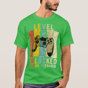 Nivå 13 Olåst 13th Video Birthday Gift (1) T Shirt