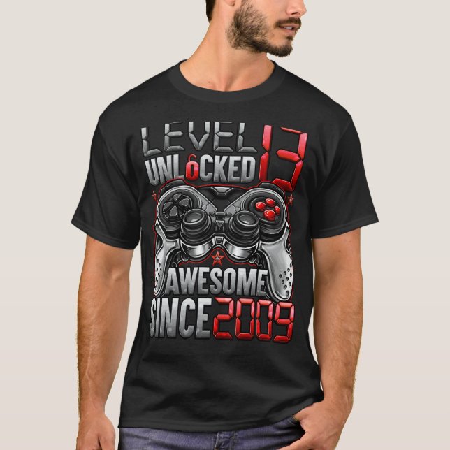 Nivå 13 Olåst Fantastisk sedan 2009 13:e födelseda T Shirt (Framsida)