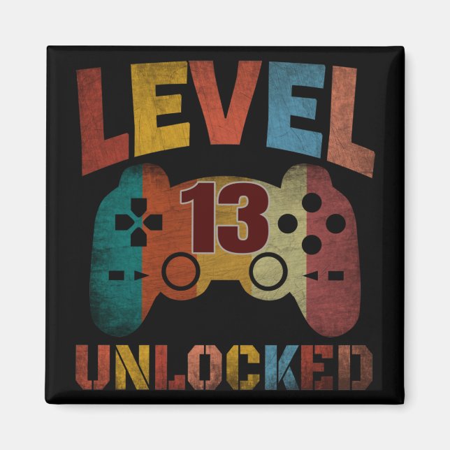 NIVÅ 13 UPPLÅST MAGNET (Framsidan)