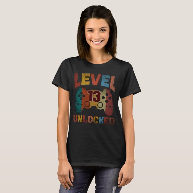NIVÅ 13 UPPLÅST T SHIRT (Hel framsida)