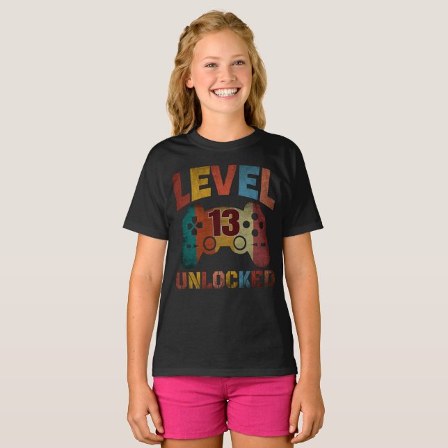 NIVÅ 13 UPPLÅST T SHIRT (Hel framsida)