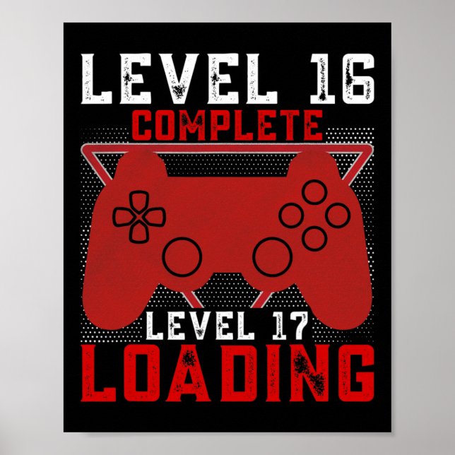 Nivå 16 Fullständig nivå 17 Läser in spelarfödelse Poster (Framsidan)