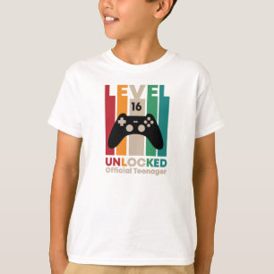 Nivå 16 Olåst tonåring i Officiell,16:e födelsedag T Shirt