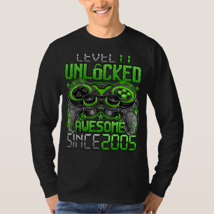 Nivå 17 olåst Fantastisk sedan 2005 17:e födelseda T Shirt