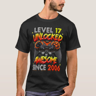 Nivå 17 olåst Fantastisk sedan 2006 17:e födelseda T Shirt