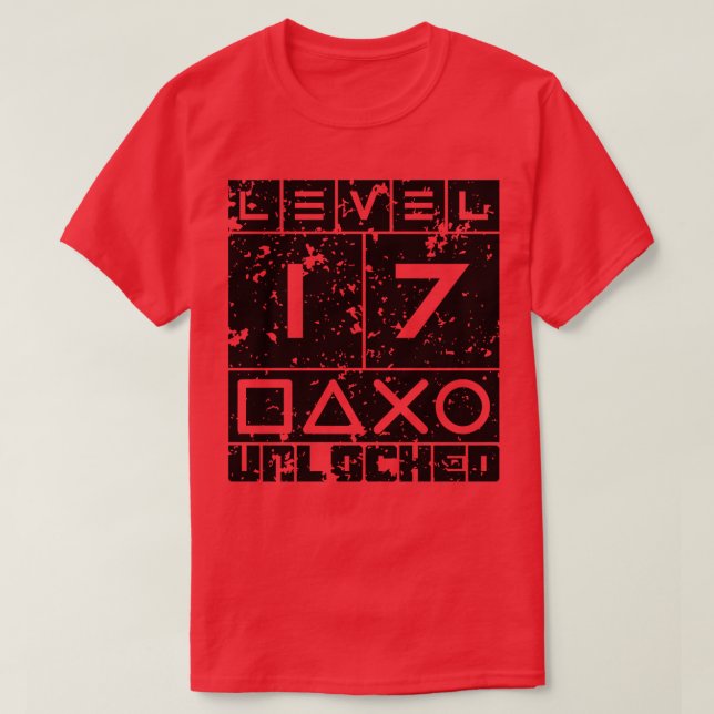 Nivå 17 olåst t shirt (Design framsida)