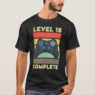 Nivå 18 - 18 års spelande i 18 års ålder t shirt
