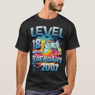 Nivå 18 år gammal olåst sedan 2007 Förklaring T Shirt