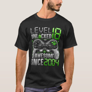 Nivå 18 olåst Fantastisk sedan 2004 18:e födelseda T Shirt