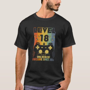 Nivå 18 olåst Fantastisk sedan 2004 Videospelare 1 T Shirt