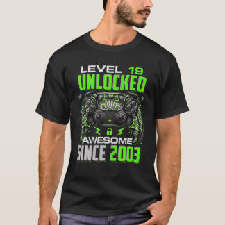 Nivå 19 Olåst Fantastisk sedan 2003 19:e födelseda T Shirt